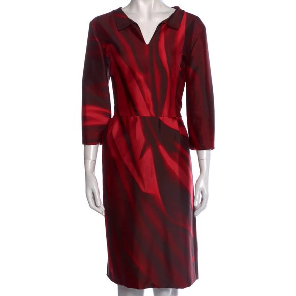 Oscar de la Renta Dresses & Skirts - Oscar De La Renta Merlot Red Mikado Silk Dress